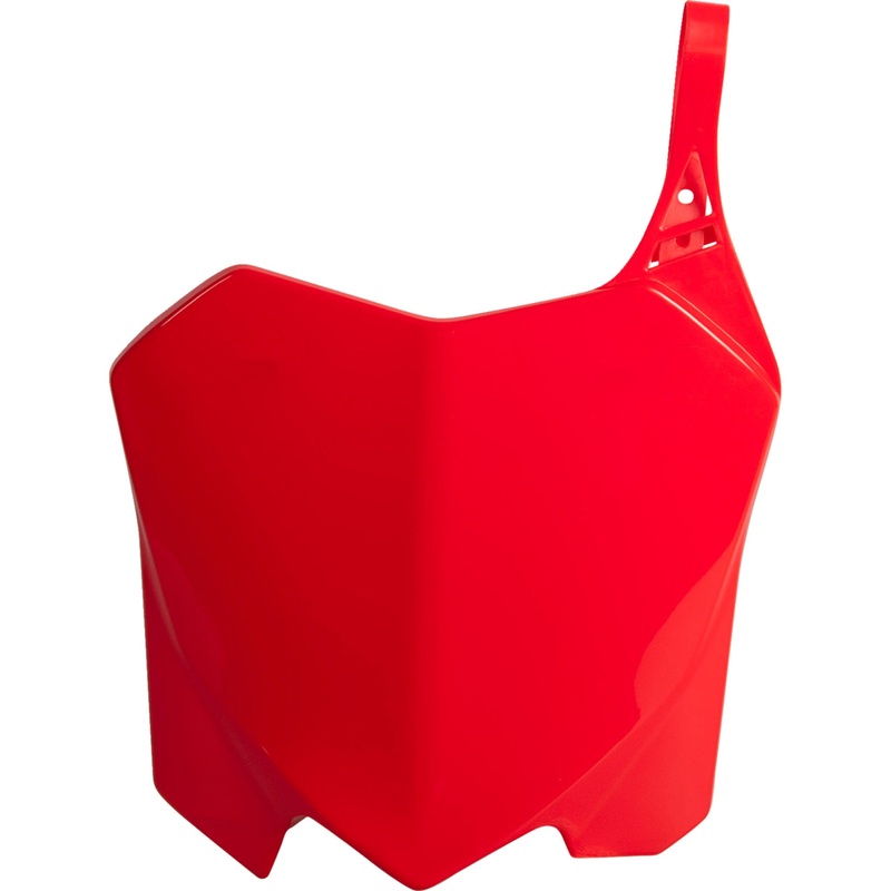 POLISPORT 0520-2089 8656700003 Front Number Plate Number Plate - Red CR04 - CRF 250R/450R