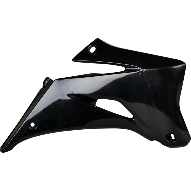 POLISPORT 0520-2154 8426100001 Radiator Covers For Yamaha Radiator Cover - Black - YZ 250F/450F