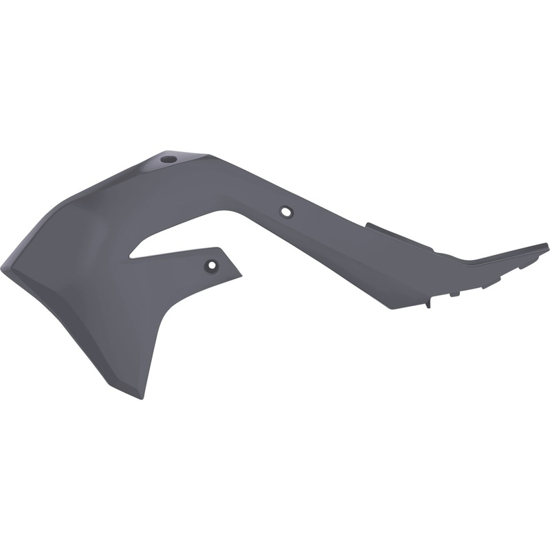 POLISPORT 0520-3639 8423400004 Radiator Covers For Kawasaki Radiator Cover - Gray - KX 450F