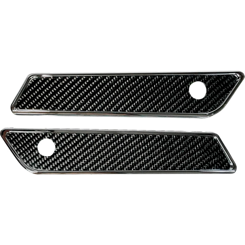 PRO-ONE PERF.MFG. 3501-2048 104725 Saddlebag Latch Covers Saddlebag Cover Latch - Chrome - Slim