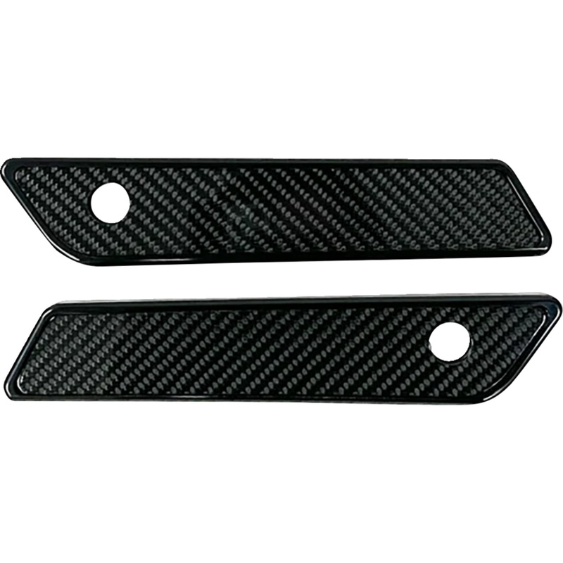 PRO-ONE PERF.MFG. 3501-2049 104725B Saddlebag Latch Covers Saddlebag Cover Latch - Black - Slim