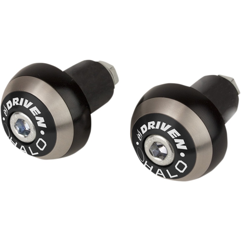 DRIVEN RACING 0634-0392 DHBEW-BK Halo Handlebar End Bar End - Halo - Black