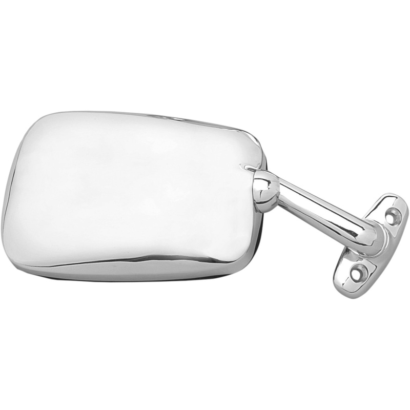 EMGO 2087001 20-87001 OEM-Style Replacement Mirror Mirror - Side View - Rectangle - Chrome - Right