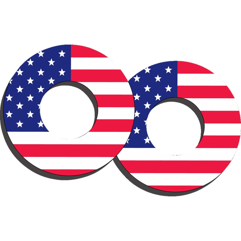 FACTORY EFFEX 0630-3202 27-67100 Grip Donuts flag red/white/blue