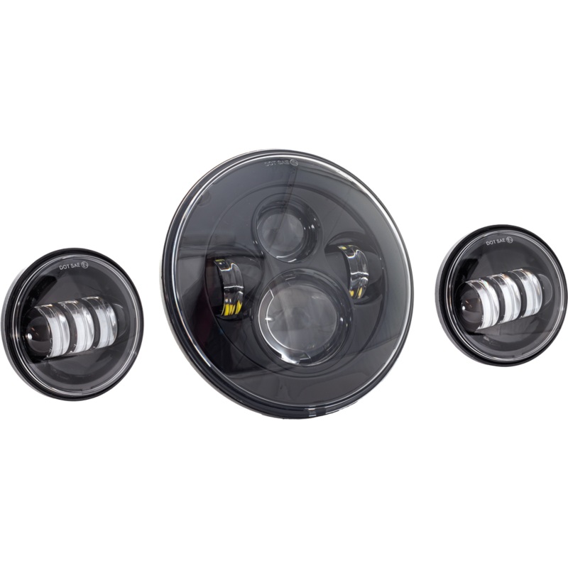 Letric Lighting Co 7" LED Headlight w/ Pass Lamps