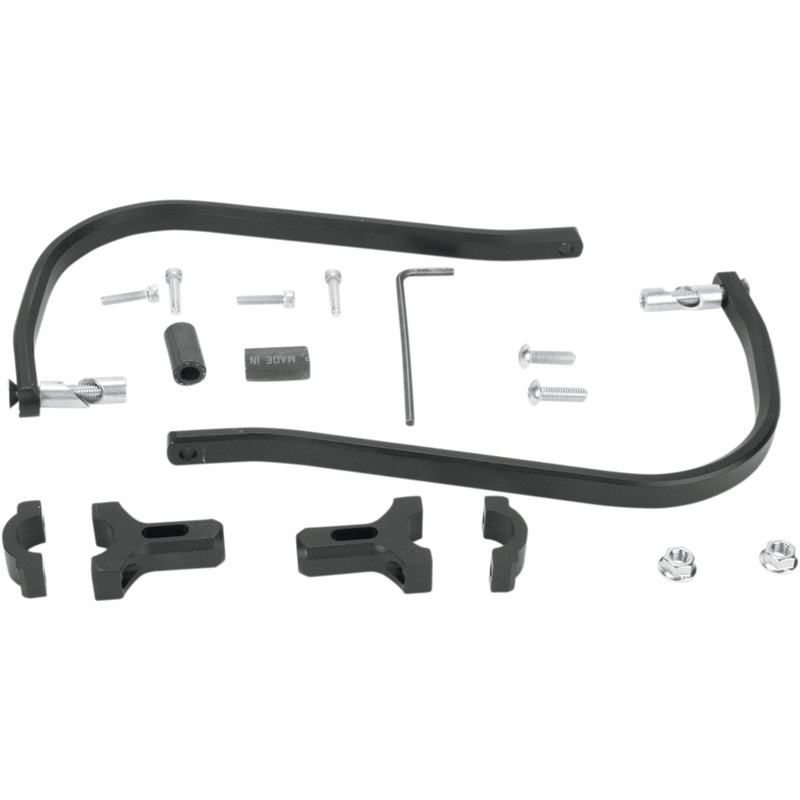 MOOSE OFFROAD M6002-4 50-4032B Aluminum Handguards Handguards - Aluminum - Black