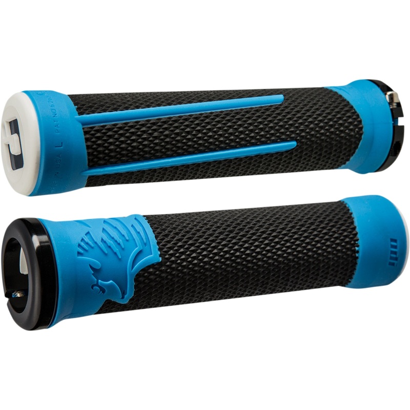 ODI 0630-2712 D35A2BU-B AG-2 Lock-On Grips AG-2 MTB Grips - Navy/Blue
