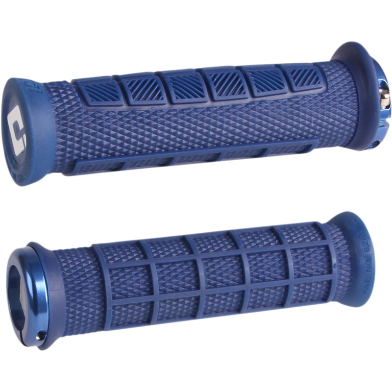 ODI 0630-2715 D33EPDU-U Elite Pro v2.1 Lock-On Grips Elite Pro MTB Grips - Blue/Blue