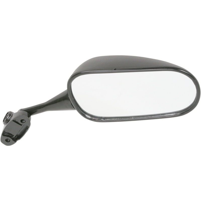 PARTS UNLIMITED 0640-0129 OEM Replacement Mirror Mirror - Side View - Rectangle - Black - Right