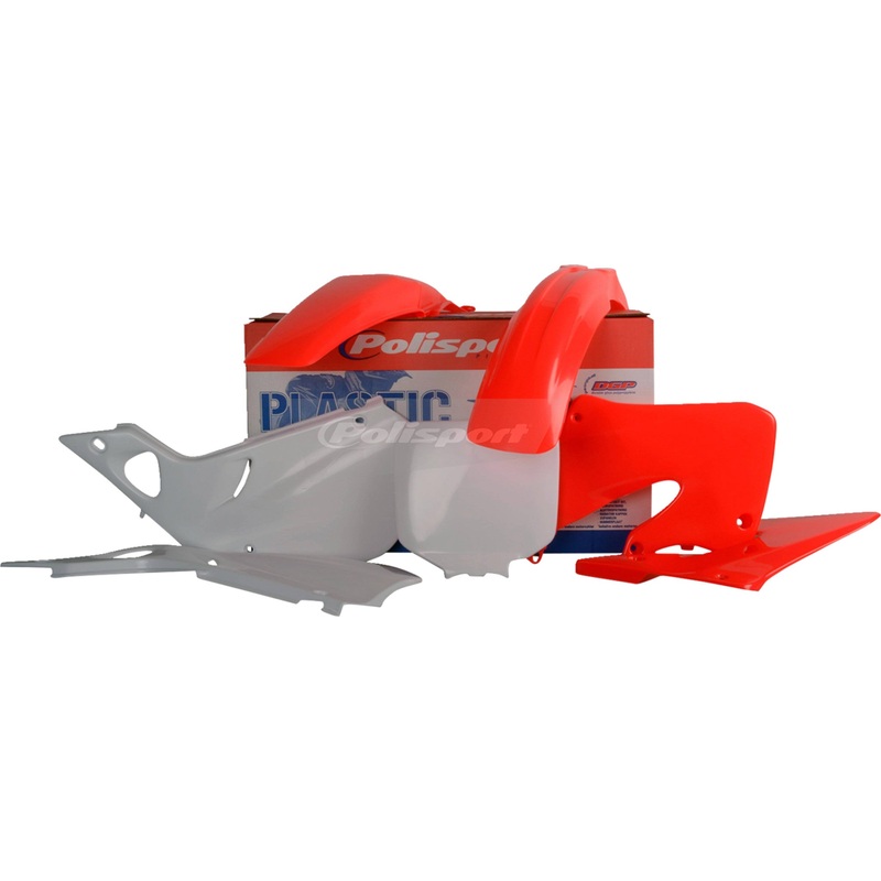 POLISPORT 0520-3566 90698 Body Kit For Honda Body Kit - Complete - Red/White - CR 125R/250R