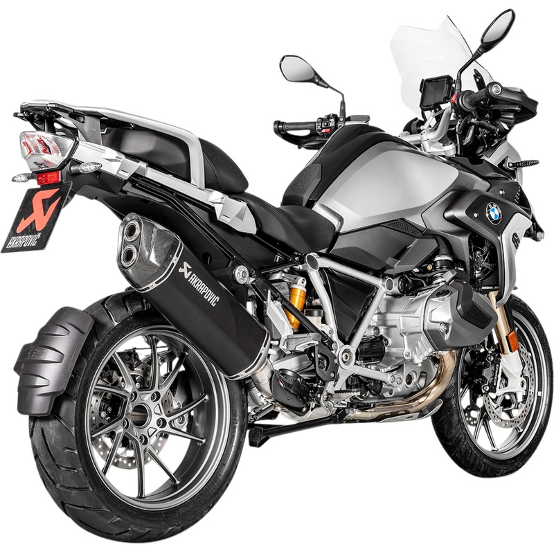 AKRAPOVIC 1811-3703 S-B12SO23-HAATBL Titanium Slip-On Line Muffler Muffler - Black