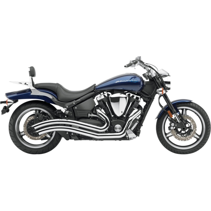 COBRA 1810-1805 2222 Speedster Swept Exhaust System Speedster Swept Exhaust - Chrome - Road Star Warrior
