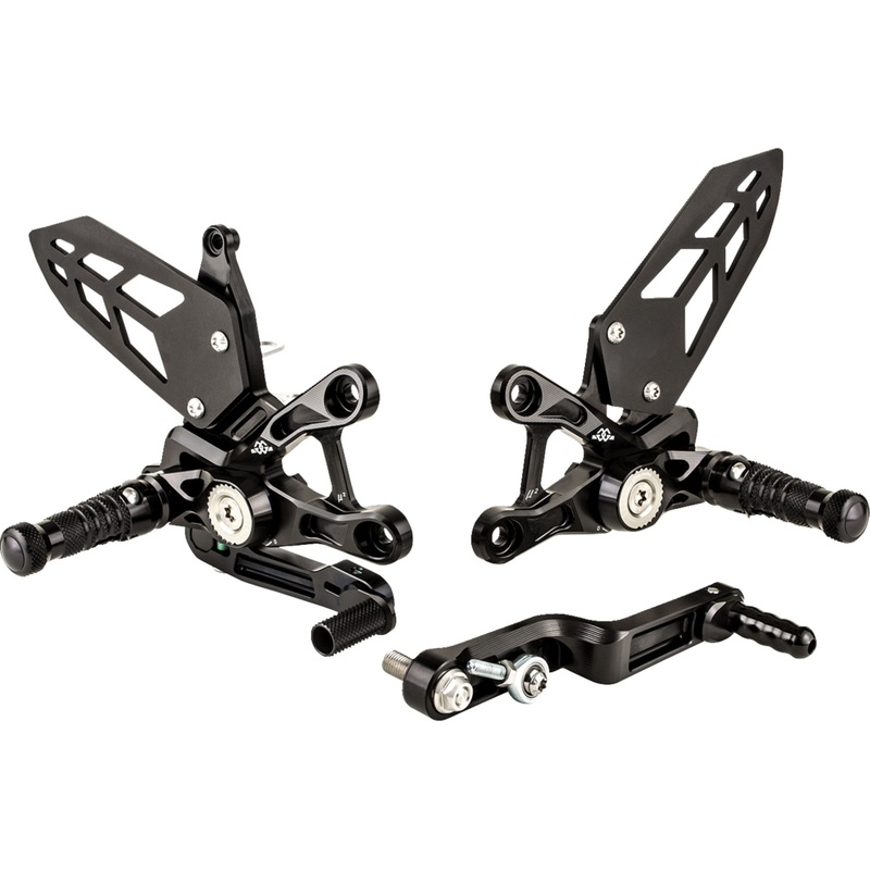 GILLES TOOLING 1623-0423 MUE2-S01-B MUE2 Rearset black - suzuki