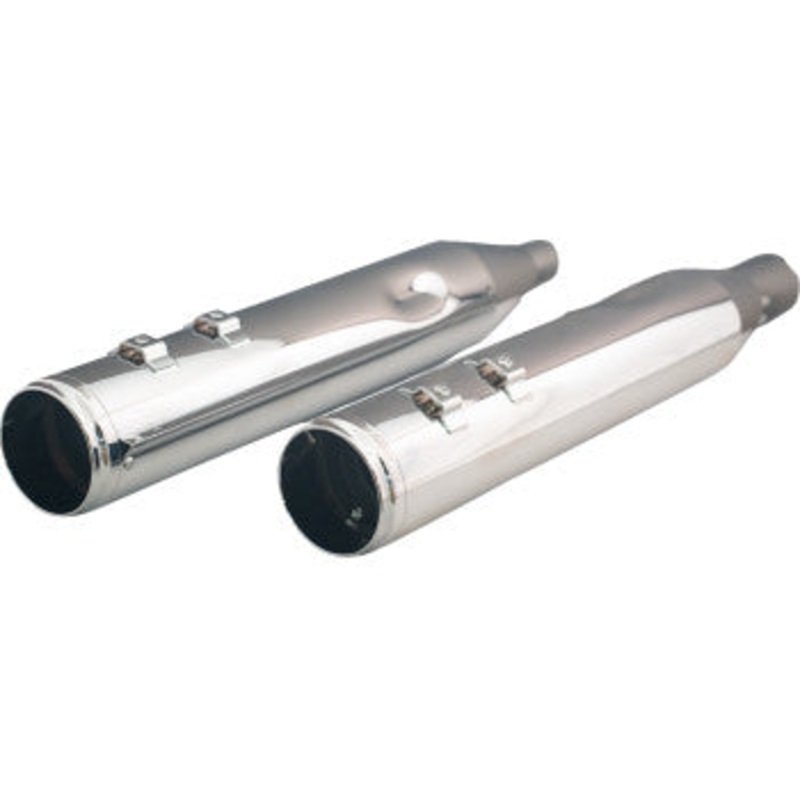 (OPEN BOX) KHROME WERKS 1801-1825 202935 HP-Plus 4-1/2" Slip-On Mufflers - Race Tip