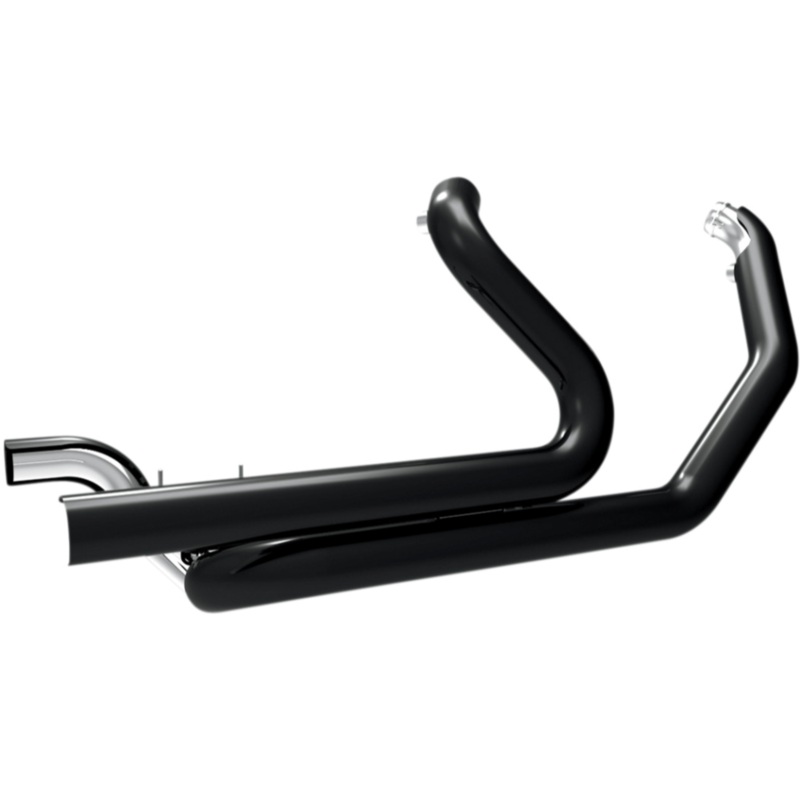 (OPEN BOX) KHROME WERKS 1802-0252 200800A HP-Plus Crossover Headers Dual Head Pipes - Black