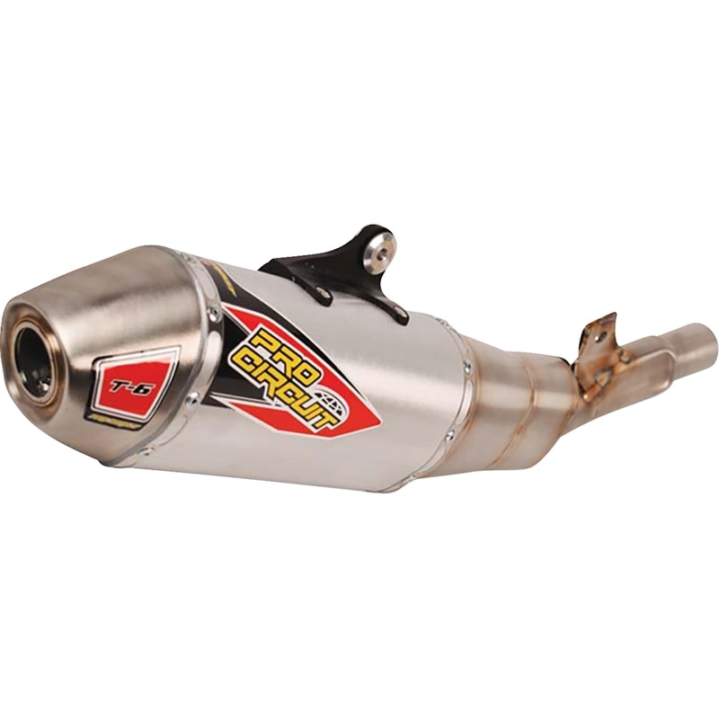 PRO CIRCUIT 1821-2090 0122445A T-6 Slip-On Muffler stainless steel