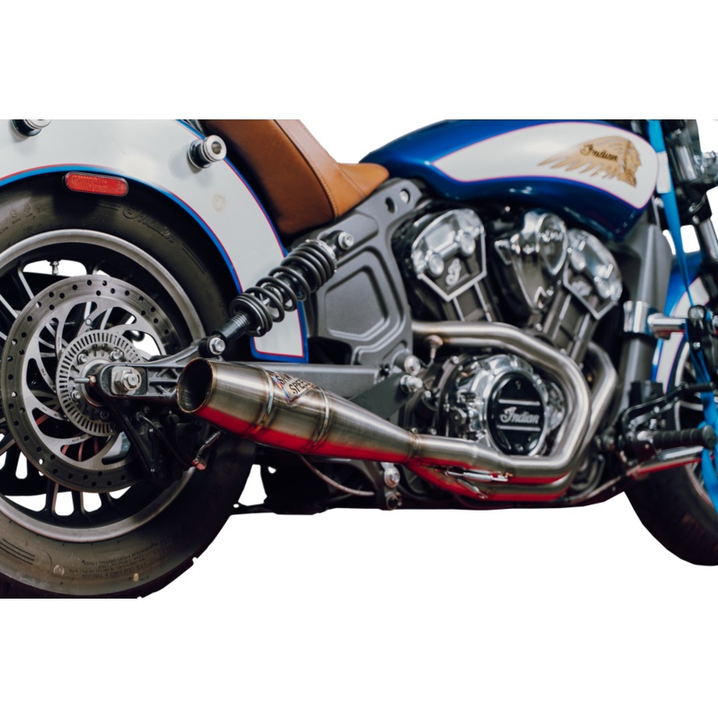 Sawicki Indian Scout Long Cannon Exhaust