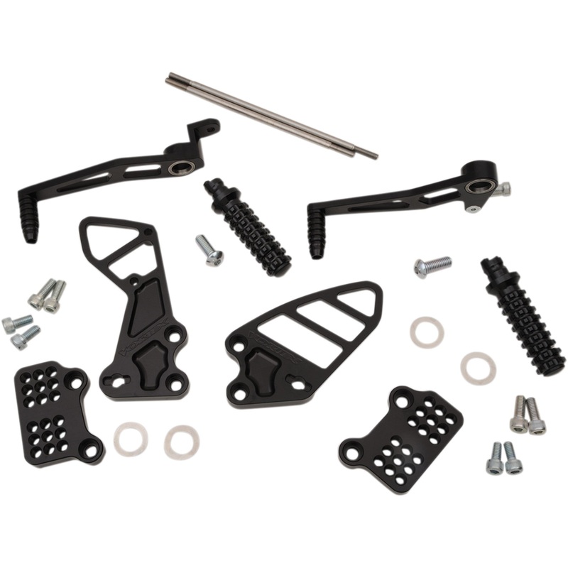 VORTEX 1623-0033 RS503K Original Rearsets Rearset - Black - GSXR6/7