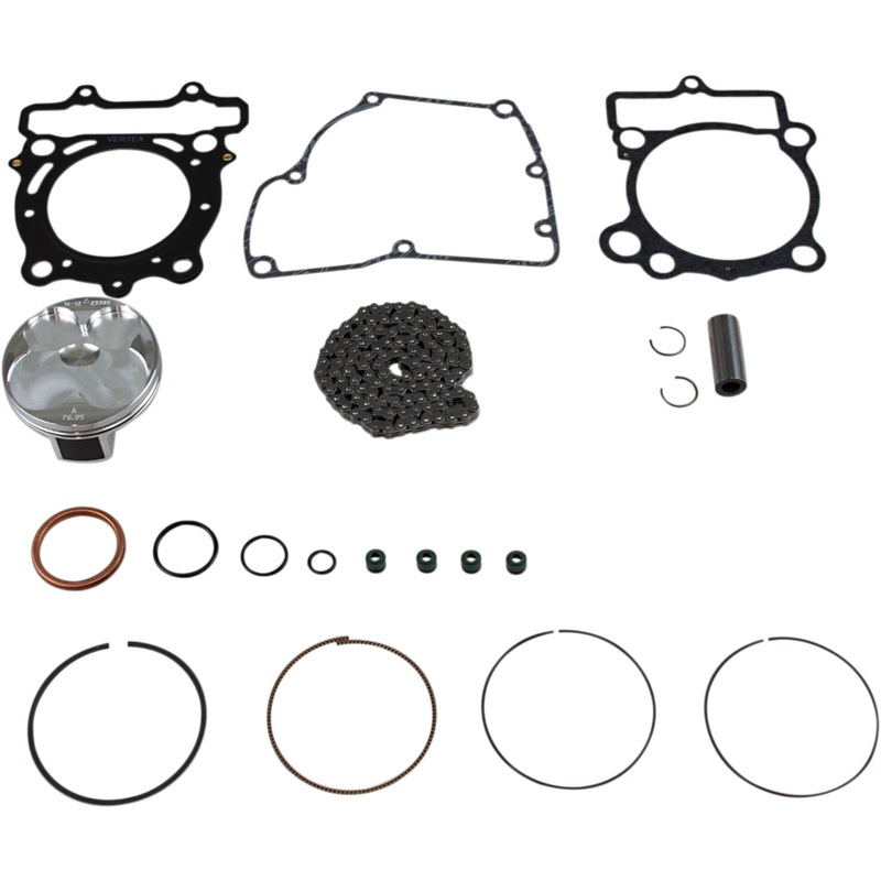 VERTEX 0910-3785 VTKTC23564B Top End Piston Kit Forged Replica for 4-Stroke Top End Piston Kit - 76.96 mm - Suzuki RMZ250