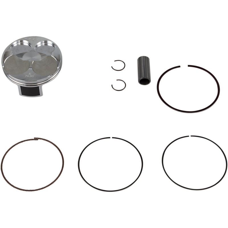VERTEX 0910-4673 24166A Piston Kit Forged High Compression for 4-Stroke Piston Kit - 76.95 mm - Kawasaki KX250F