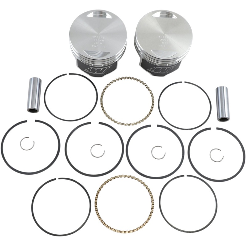 WISECO K1641 K1641 High-Performance Piston Kit Piston Kit - +0.010" - Evolution Big Twin 1340 cc