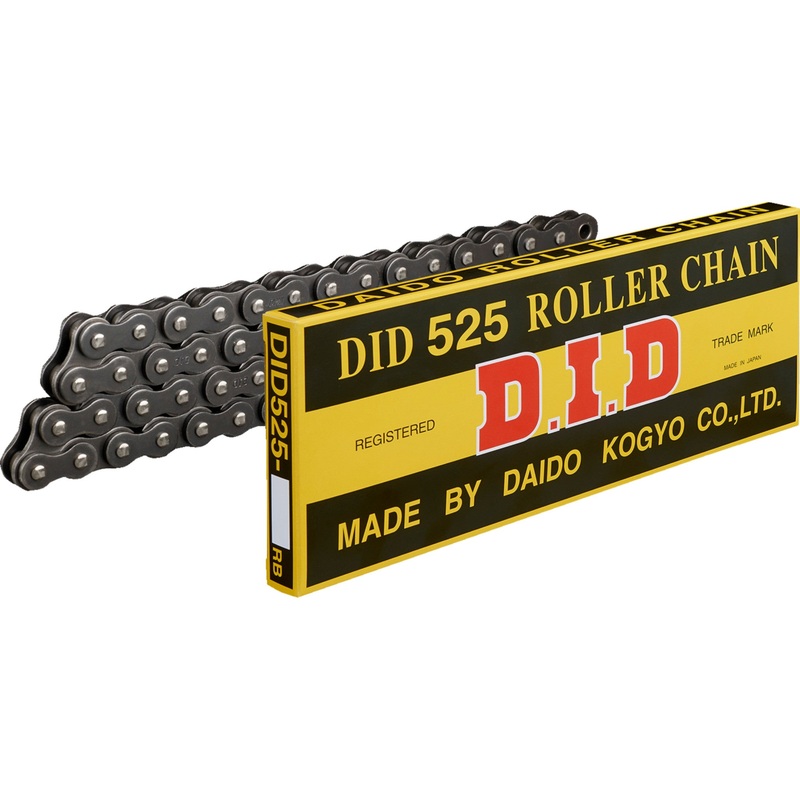 DID 1220-0539 M525X114RB Standard Series Non O-Ring Chain 525 Standard - Drive Chain - 114 Links