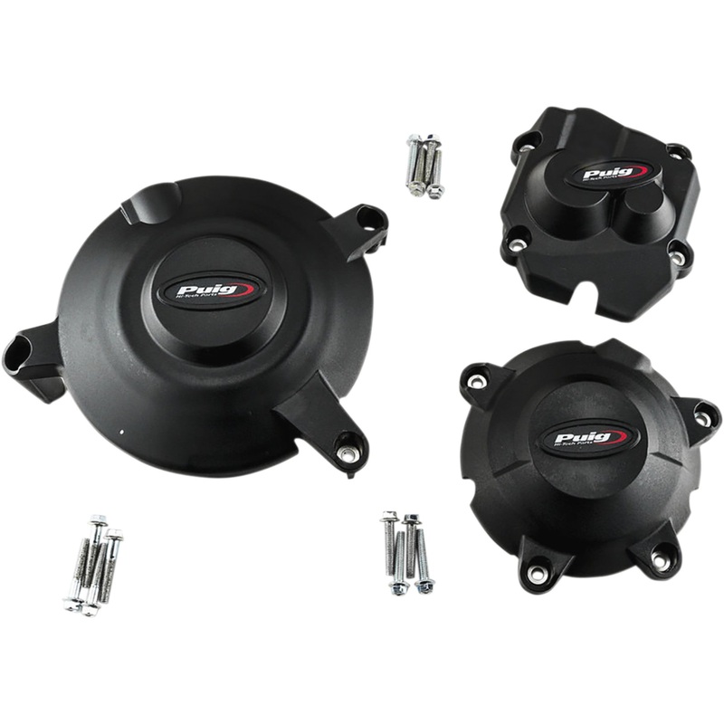PUIG HI-TECH PARTS 0940-1878 20133N Engine Protective Cover Kit Engine Covers - Kawasaki