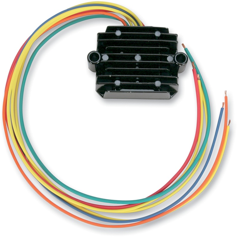 RICK'S MOTORSPORT ELECTRIC 10-504 10-504 Universal Regulator and Rectifier Rectifier/Regulator - Universal
