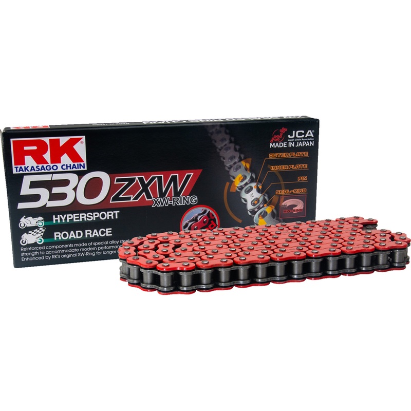RK 1223-1935 RR530ZXW-150 530 ZXW Chain 530 ZXW - Drive Chain - 150 Links - Red