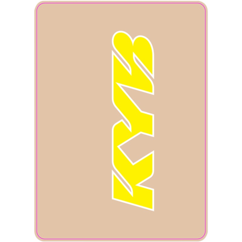 D'COR VISUALS 4320-2299 40-80-133 Upper Fork Decal kyb - yellow