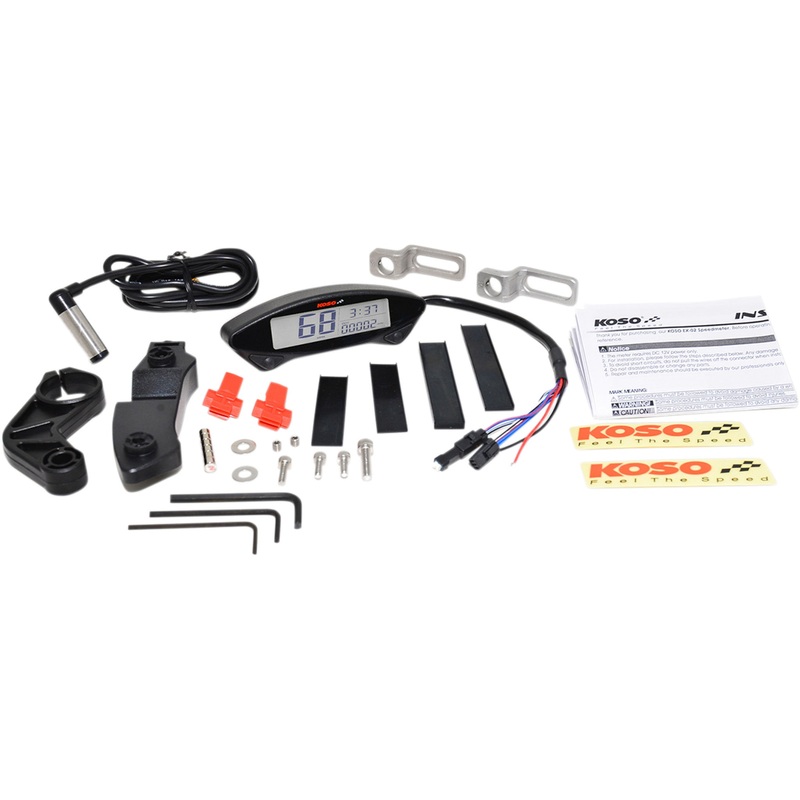 KOSO NORTH AMERICA 2210-0393 BA048000 EX-02 Enduro Meter Universal EX-02 Enduro - 1.57" L x 4.72" W x 0.90" H