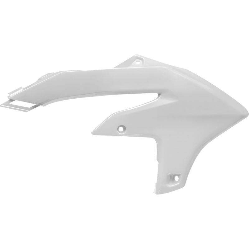 POLISPORT 0520-3776 8498400002 Radiator Covers For Yamaha Radiator Covers - White - Yamaha