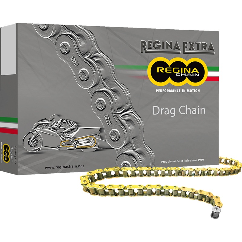 REGINA 1221-0107 136DR/1001 530 DR Extra Drag Racing Chain 530 DR Extra - Drag Racing Chain - 150 Links