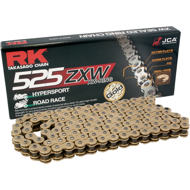 RK 1223-1271 GB525ZXW-120 525 ZXW Drive Chain 525 ZXW - Drive Chain - 120 Links - Gold