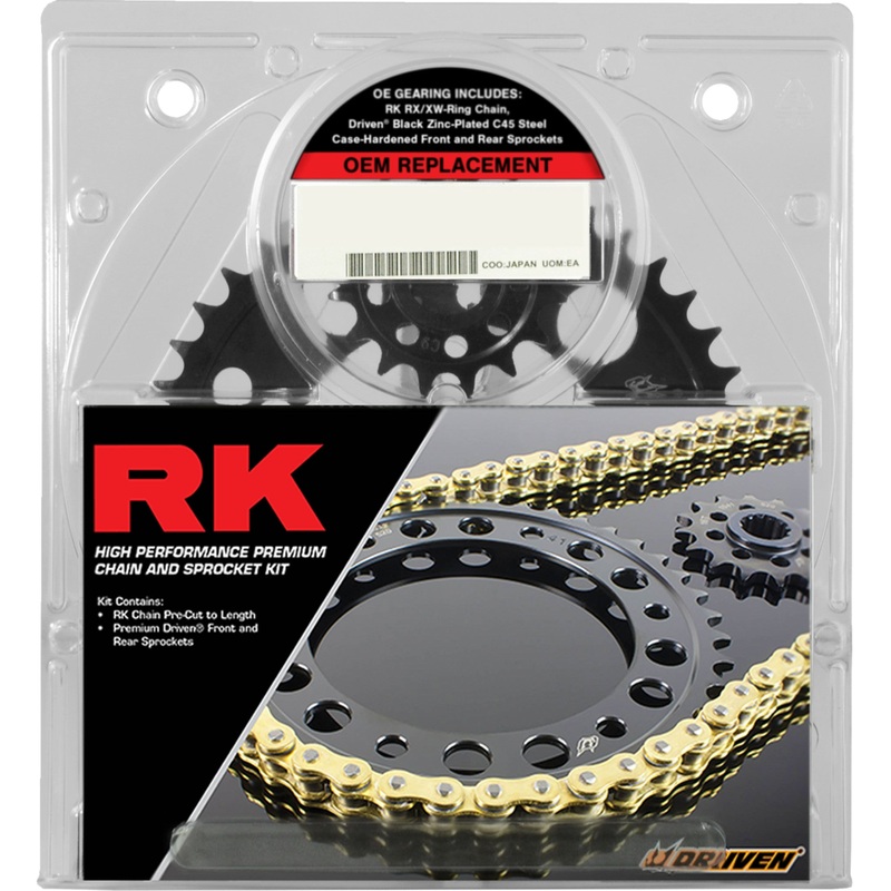 RK 1230-1623 4067-990EX OEM Replacement Chain and Sprocket Kit Chain and Sprocket Kit - OEM Replacement - Natural - Yamaha YZF-R6 '99-'02