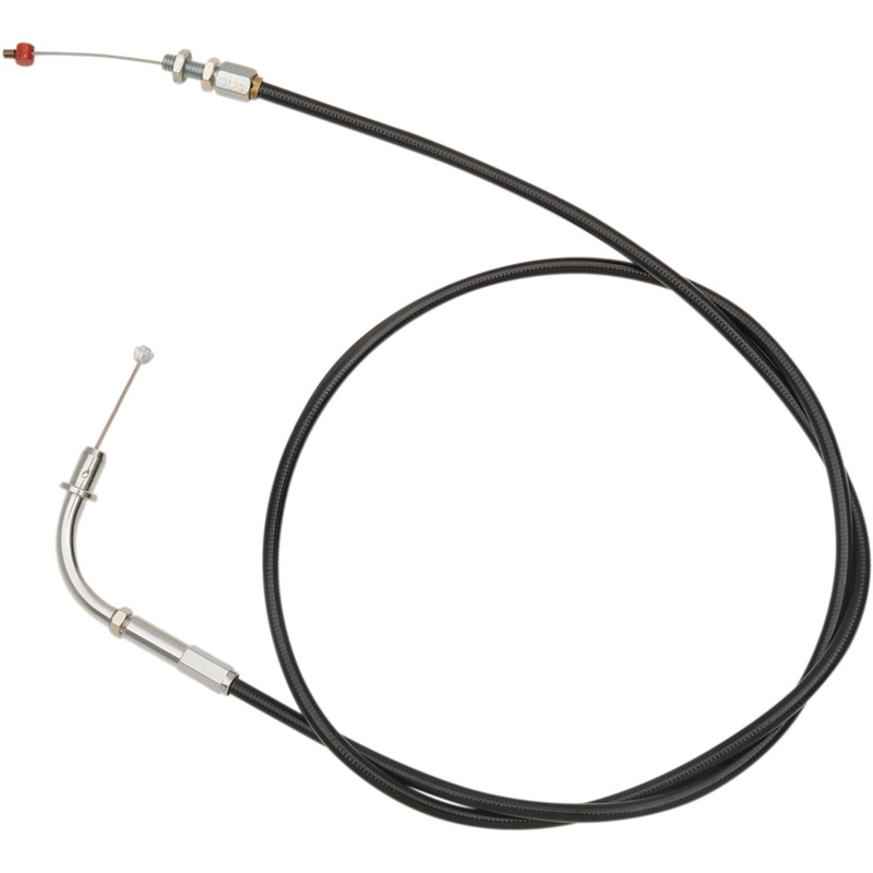 BARNETT 0650-1545 101-85-30003-06 Black Vinyl Throttle/Idle Cable for Victory Black Vinyl Throttle Cable for Victory - +6"