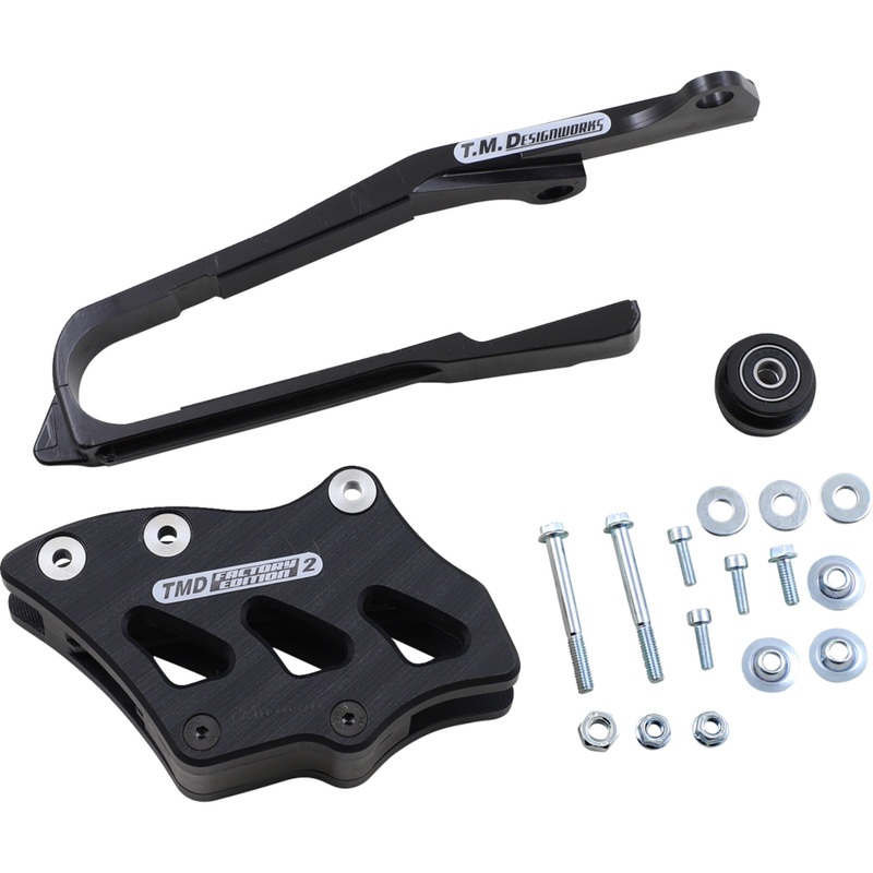 T.M. DESIGNWORKS 1231-1372 SCP-OR4-BK Chain Guide and Slider Kit Chain Guide/Slider - Suzuki - Black