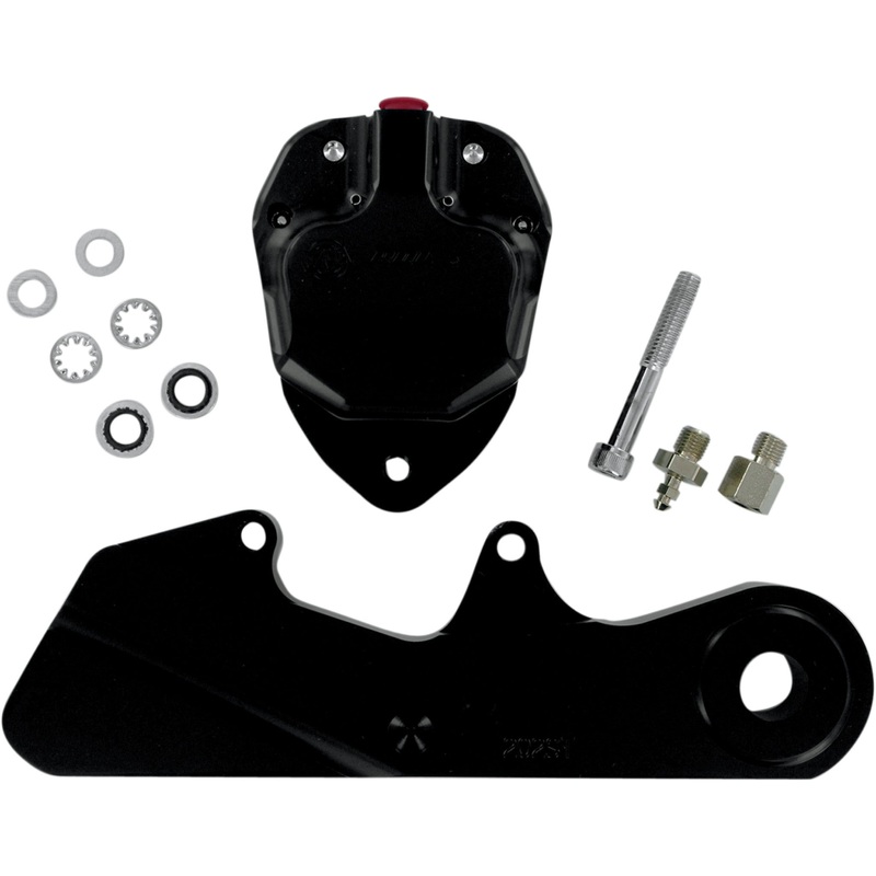 GMA ENGINEERING BY BDL 1701-0256 GMA-202STSB Custom Billet Aluminum Rear Brake Caliper Rear Caliper - 87-99 ST - Smooth Black