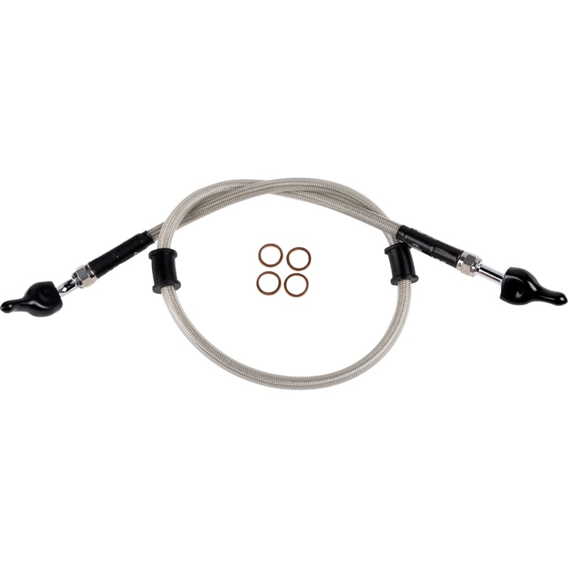 MOOSE OFFROAD 1741-6406 G06-2-004/P Stainless Steel Braided Brake Line Brake Line - Stainless Steel