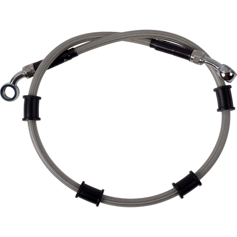MOOSE OFFROAD 1741-6528 K02-2-035/P Stainless Steel Braided Brake Line Brake Line - Stainless Steel