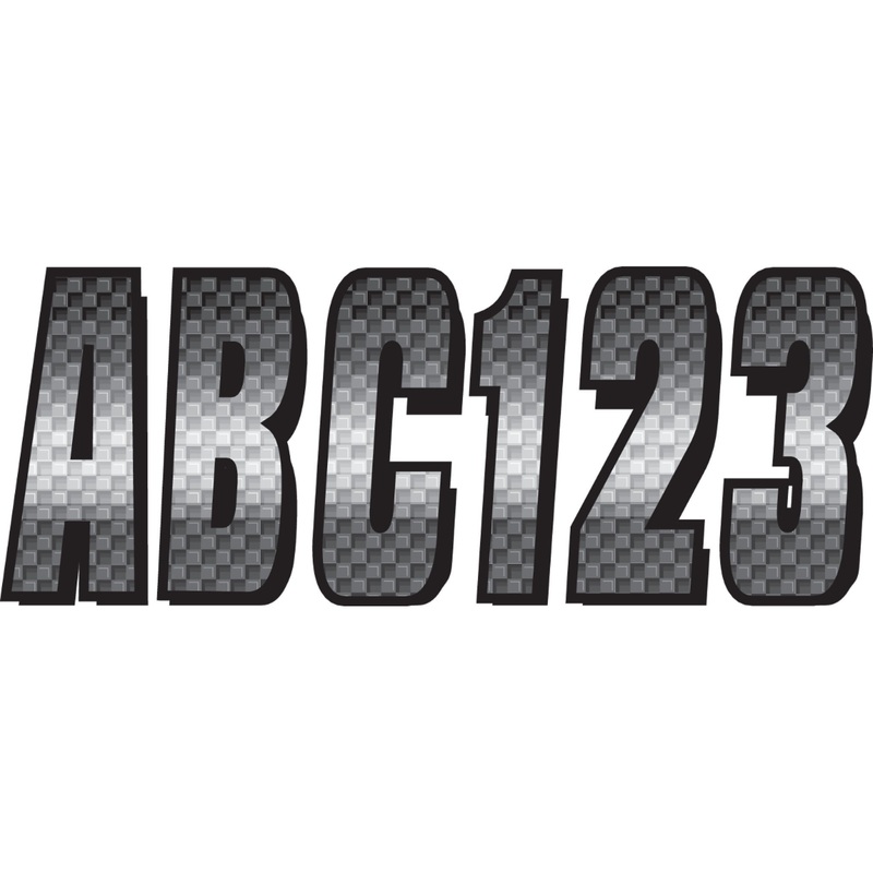 HARDLINE CHBKG300 CHBKG300 Watercraft ID Kit I.D. Sticker Kit - 300 Series - Chrome Gradation