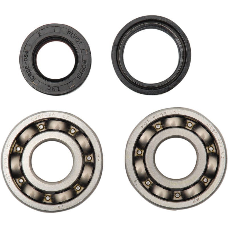 HOT RODS 0924-0031 K009 Main Crankshaft Bearing and Seal Kit Crankshaft Bearings - Yamaha