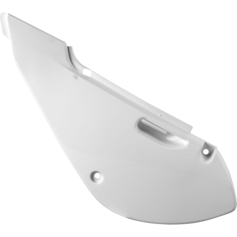 POLISPORT 0520-1738 8601400004 Side Panels For Kawasaki Side Panels - OEM White - KLX 110/KX 65