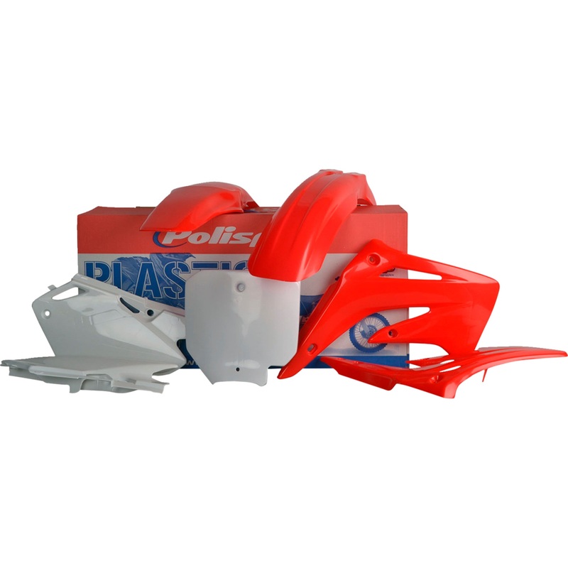 POLISPORT 0520-3448 90078 Body Kit For Honda Body Kit - Complete - OEM Red/White - CR 85R