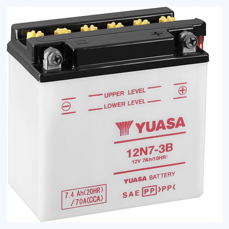 12N7-3B DG Battery with 0.5ltr acid pack Yuasa (12N73BPK)