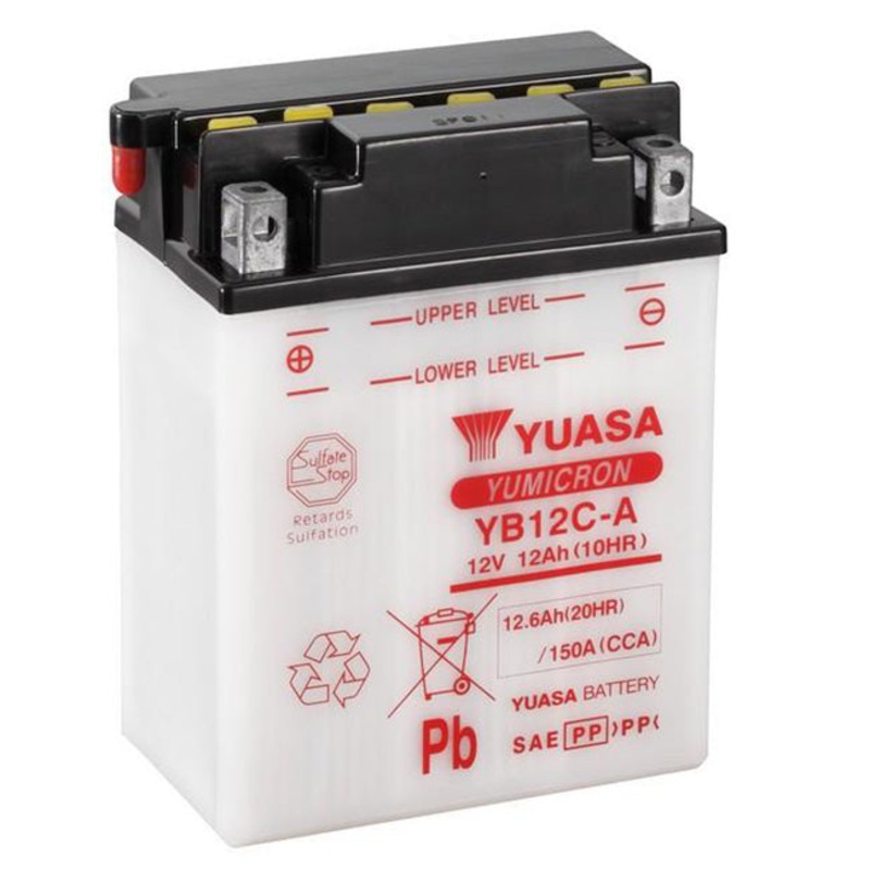 YB12C-A DG Battery with 0.8ltr acid pack Yuasa (YB12CAPK)