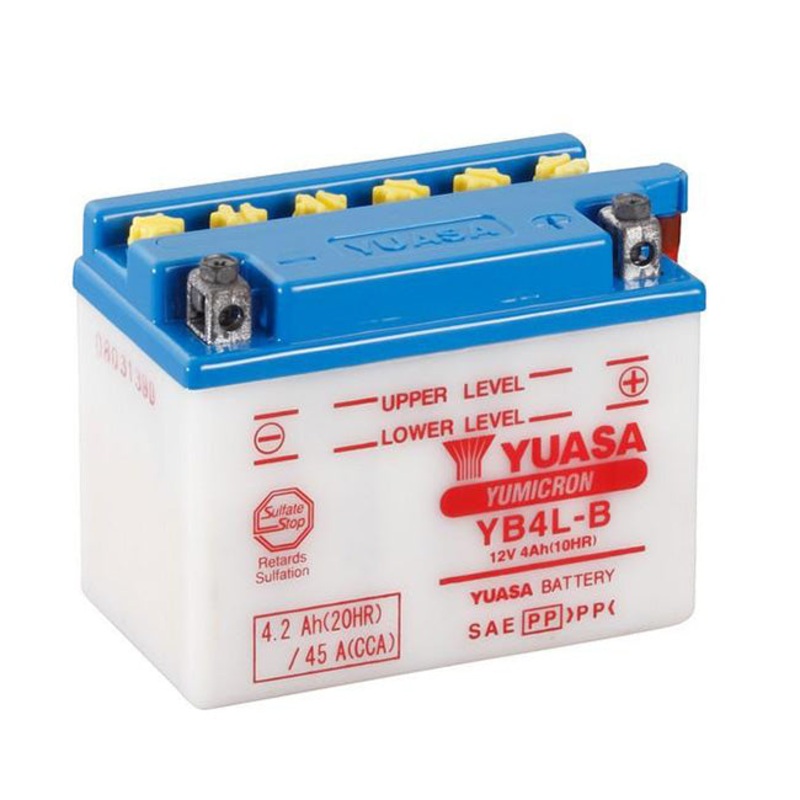 YB4L-B DG Battery with 0.3ltr acid pack Yuasa (YB4LBPK)