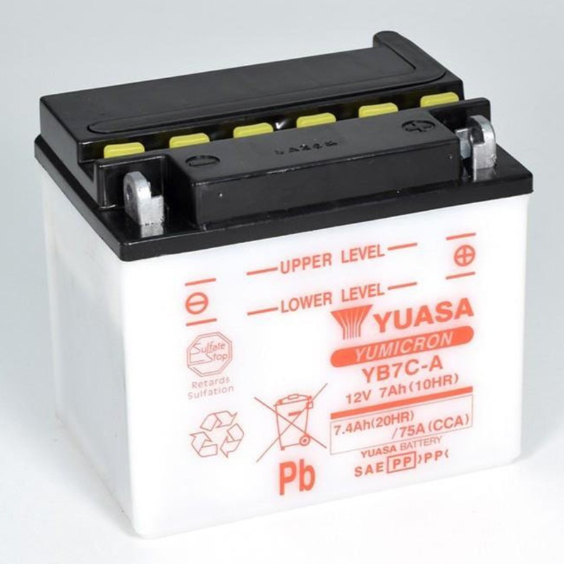 YB7C-A DG Battery with 0.6ltr acid pack Yuasa (YB7CAPK)