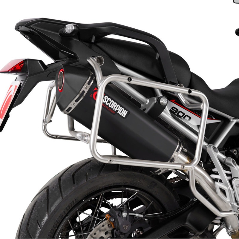 Tiger 900 24- Serket Parallel Slip-on Black Ceramic Scorpion (RTR95BCER)
