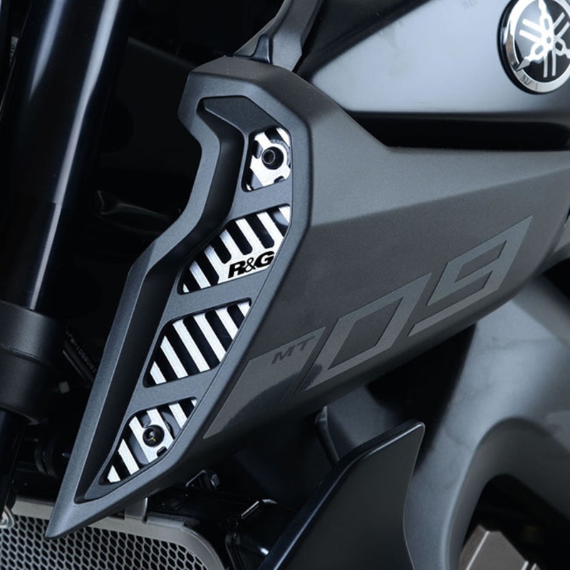 Air Intake Covers- Yamaha MT09 PR st/less steel 2017- R&G (AIC0005SS)